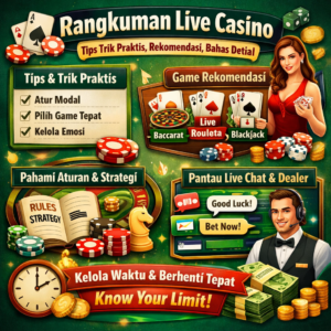 Rangkuman Live Casino: Tips Trik Praktis, Rekomendasi, Bahas Detail